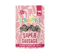 Scrummies Super Sausage Dog Treats Oven Baked Bite Size Training Treats, Gluten Free, No Added Sugar, Low in Fat Healthy Beef Flavour Treats for Dogs 12+ Weeks | 100g