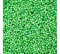 Scrumptious- 100s and 1000s - Bright Green St Patricks Day Cake Topper Sprinkles - 30g Edible Matt Ball Cupcake Decorations - Perfect for Birthdays & St Paddys Celebrations