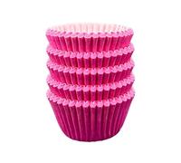 Scrumptious! 125PC Mini Muffin Cases - Cerise - 45GSM 31mm x 23mm Greaseproof Paper Baking Cases - Great for Christenings Valentine's Day Birthday and Anniversary Party Cakes Bakes and Sweets