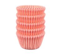Scrumptious! 125PC Mini Muffin Cases - Light Pink - 45GSM 31mm x 23mm Greaseproof Paper Baking Cases - Great for Christenings Valentine's Day Birthday and Anniversary Party Cakes Bakes and Sweets
