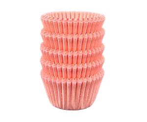 Scrumptious! 125PC Mini Muffin Cases - Light Pink - 45GSM 31mm x 23mm Greaseproof Paper Baking Cases - Great for Christenings Valentine's Day Birthday and Anniversary Party Cakes Bakes and Sweets