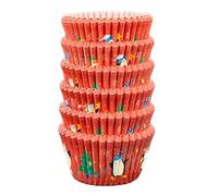 Scrumptious! - 150PC Mini Muffin Cases - Christmas Penguin - 45GSM 31mm x 23mm Greaseproof Paper Baking Cases - Great for Xmas and Festive Themed Party Cakes, Bakes, Sweets And Savoury Treats