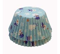 Scrumptious 180PC Christmas Greaseproof Paper Cupcake Cases for Baking - Snowman - Ideal for Festive Muffins & Cakes