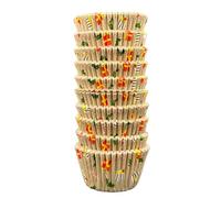 Scrumptious! - 180PC Cupcake Cases - Christmas Presents Print - 65GSM 51mm x 38mm Greaseproof Paper Baking Cases - Great for Festive, Birthday and Anniversary Party Muffins, Cakes and Bakes