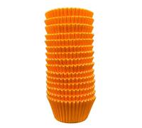 Scrumptious! 180PC Cupcake Cases - Orange - 65GSM 51mm x 38mm Greaseproof Paper Baking Cases - Great for Halloween Birthday and Anniversary Party Muffins Cakes and Bakes