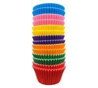 Scrumptious! 180PC Cupcake Cases - Rainbow Pride Mix - 65GSM 51mm x 38mm Greaseproof Paper Baking Cases - Great for Halloween Birthday and Anniversary Party Muffins Cakes and Bakes