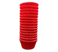 Scrumptious! 180PC Cupcake Cases - Red - 65GSM 51mm x 38mm Greaseproof Paper Baking Cases - Great for Christmas Birthday and Anniversary Party Muffins Cakes and Bakes