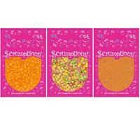 Scrumptious! - Bundle - Halloween Colours Edible Cake Topper Sprinkles Cupcake Decorations - 1 x 25g Autumn Leaves, 1 x 25g Shimmer Pumpkins, 1 x 30g Glimmer Orange 100s and 1000s