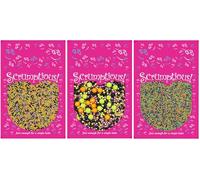 Scrumptious! - Bundle - Halloween Favourites Edible Cake Topper Sprinkles Cupcake Decorations -Halloween Strands, Pearls Mix and Spooky 100s and 1000s - 30g Each