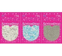 Scrumptious! - Bundle - Winter Edible Cake Topper Sprinkles Cupcake Decorations - 1x30g Pearls Mix - Twinkle Mother of Pearl, 1x25g Mini Blue and White Snowflakes, 1x30g 4mm High Shine Silver Pearls