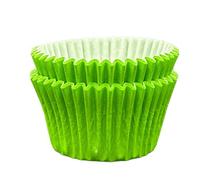 Scrumptious! - Cupcake Cases - Lime Green - 24PC 65GSM 51mm x 38mm Greaseproof Paper Baking Cases - Great for Birthday, Monster and Halloween Party Muffins, Cakes and Bakes