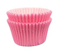 Scrumptious! - Cupcake Cases - Pink - 24PC 65GSM 51mm x 38mm Greaseproof Paper Baking Cases - Great for Birthday, Baby Shower, Valentine's Day & Mother's Day Party Muffins, Cakes and Bakes