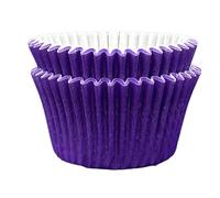 Scrumptious! - Cupcake Cases - Purple - 24PC 65GSM 51mm x 38mm Greaseproof Paper Baking Cases - Great for Wedding, Birthday and Halloween Party Muffins, Cakes and Bakes