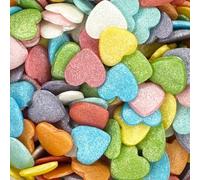 Scrumptious - Glimmer Love Hearts - Rainbow Mix - Valentine's Day Cake Topper Sprinkles - 25g Edible Glimmer Cupcake Decorations - Perfect for Birthdays, Weddings & Romantic Celebrations