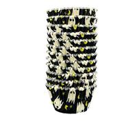 Scrumptious - Halloween Ghost Cupcake Cases - 180 Greaseproof Paper Spooky Cupcake Cases - for Harry Potter and Autumn Themed Party Cakes and Bakes