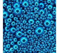 Scrumptious - Pearls Mix - High Shine Blue Cake Topper Sprinkles - 30g Edible Shimmer Ball Cupcake Decorations - Perfect for Weddings, Christenings & Parties