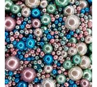 Scrumptious - Pearls Mix - High Shine Multicoloured Cake Topper Sprinkles - 30g Edible Shimmer Ball Cupcake Decorations - Perfect for Weddings, Christenings & Parties