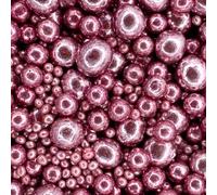 Scrumptious - Pearls Mix - High Shine Pink Cake Topper Sprinkles - 30g Edible Shimmer Ball Cupcake Decorations - Perfect for Weddings, Christenings & Valentines