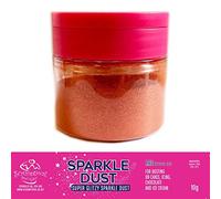 Scrumptious Sprinkles - Sparkle Dust Red - 10g. Edible Xmas Glitter Lustre Powder. Dust On Cakes, Icing, Chocolate & Ice Cream and Decorations for Celebrations (Red (No E171))