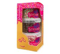 Scrumptious! - Trio - Gingerbread Edible Cake Topper Sprinkles Cupcake Decorations - 1x60g Red And White Candy Canes, 1x90g Matt Red, Green, White 100s and 1000s, 1x60g Gingerbread Men in a Box