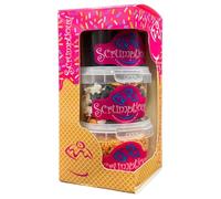 Scrumptious! - Trio - Halloween Sprinkles Edible Cake Topper Sprinkles Cupcake Decorations - 1 x 90g Matt Black 100s and 1000s, 1 x 60g Halloween Shapes, 1 x 80g Matt Orange Strands in a Box