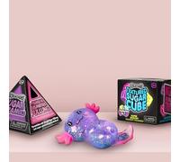 SCRUNCHEMS AXOLOTL, PYRAMID & TEXTURED CUBE SUPER SET OF 3 SCRUNCHEMS