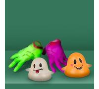 SCRUNCHEMS SQUISHY FIDGET GHOSTS AND MONSTER HANDS SET OF 4 (Colours may vary)