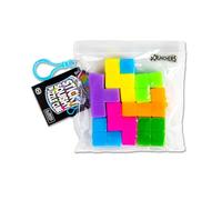 Scrunchems Sticky Squishy Puzzle Cube, Colorful Tetris Block Fidget Toy, Sensory Stress Relief, Ages 3+