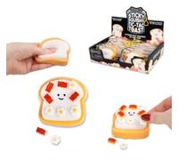 Scrunchems Sticky Squishy Tic-Tac Toast, Fun Sensory Fidget Toy, Novelty Stress Relief Squeeze Toy one sent
