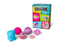 SCRUNCHEMS Surprise Box Set with 6 Compartments, Includes Marble Ball, Sugar Cube, Foam Bear, Cat, Squish Ball and Colour Change Ball, Kids Discovery Toy Set of Squishies, Ages 3+