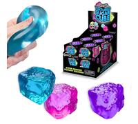 SCRUNCHEMS Textured Sugar Cube, Sensory Fidget Toy, Stress Relief Squishy Gel Cube with Unique Surface, Colourful Tactile Stress Ball for Focus and Calming