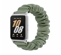Scrunchie Band for Samsung Galaxy Fit 3,Stretchy Strap Cute Elastic Sport Replacement Fabric Cloth Wristband for Women (Pine green, Small)