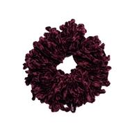 Scrunchie Big Hair Tie Hijab Volumising Bun Velvet Bobble Volumizer (Wine)