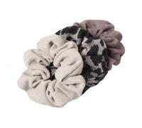 Scrunchie Cord Corduroy Solid Scrunchies Set Elastic Hair Bands Ponytail Hair Tie Rope(A color)