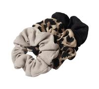 Scrunchie Cord Corduroy Solid Scrunchies Set Elastic Hair Bands Ponytail Hair Tie Rope(B color)