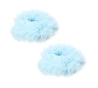 Scrunchie Hair Ornaments Hair Elastic Plush Colorful Hair Scrunchie Fluffy Hair Scrunchie Set of 2 Faux Rabbit Fur Hair Scrunchie Hair Band Hair Accessories Adult Hair Ornaments Volume Hair Elastic