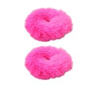 Scrunchie Hair Ornaments Hair Elastic Plush Colorful Hair Scrunchie Fluffy Hair Scrunchie Set of 2 Faux Rabbit Fur Hair Scrunchie Hair Band Hair Accessories Adult Hair Ornaments Volume Hair Elastic