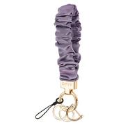 Scrunchie Keychain Wristlet for Women - Stretch Car Key Holder Bracelet, Key Chain Wristlet for Gym, Shopping & Travel, Royal Purple, 6"