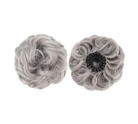 Scrunchie Messy Bun Hair Piece Synthetic Fluffy Chignon Bird's Nest Shaped Retractable Wavy Curly Hair Bun Extensions Extension(60B)