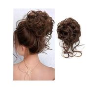 Scrunchie Messy Fluffy Bun Hair Pieces Synthetic Wavy Curly Elastic Updo Chignon Fake Ponytail Extension Extension(30T4)