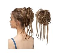 Scrunchie Synthetic Elastic Messy Bun Hairpieces Natural Wave Scrunchie Ponytail Hair Extensions for Women Extension(10HM27)