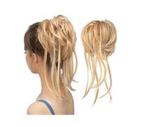 Scrunchie Synthetic Elastic Messy Bun Hairpieces Natural Wave Scrunchie Ponytail Hair Extensions for Women Extension(26H613)