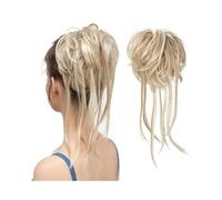 Scrunchie Synthetic Elastic Messy Bun Hairpieces Natural Wave Scrunchie Ponytail Hair Extensions for Women Extension(Dirty Blonde)