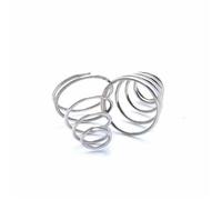 Scrunchies 10pcs Compression Spring Wire 304 Stainless Steel Tower Springs Conical Cone Pressure(0.7x6.5-14x15)