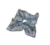 Scrunchies 1pc Cloth Cashew Printed Hair Rope Temperament Vintage Scrunchies Elastic Elegant Circle for various hairstyles, such as ponytails(Blue)