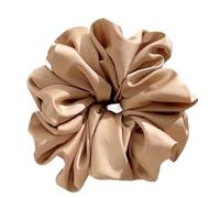 Scrunchies 1Pc Extra Large Faux Silk Fluffy Hair Bands High Elasticity Soft Ponytail Holders Tie Luxury Casual Comfortable Accessories For the woman(Color 4)