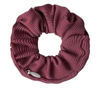 Scrunchies 2pcs 11cm Vintage Stripe Knitted Fabric Invisible Zipper Hair Rope For Women Scrunchie Elastic Tie For the woman(Red)