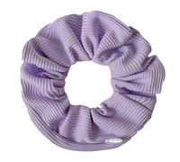 Scrunchies 2pcs 11cm Vintage Stripe Knitted Fabric Invisible Zipper Hair Rope For Women Scrunchie Elastic Tie For the woman(Light purple)