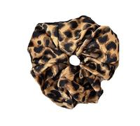 Scrunchies 3pc Leopard Print Oversized Scrunchie For Women Elastic Big Hair Tie Girls Black Rubber Bands Retro Rope for Hair Accessories(Color 4)