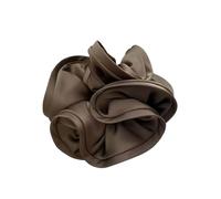 Scrunchies Big Hair Tie Ribbon Scrunchies Satin Elastic Band Bow Women Simple Temperament Style Ponytail Accessories For the woman(4 brown)